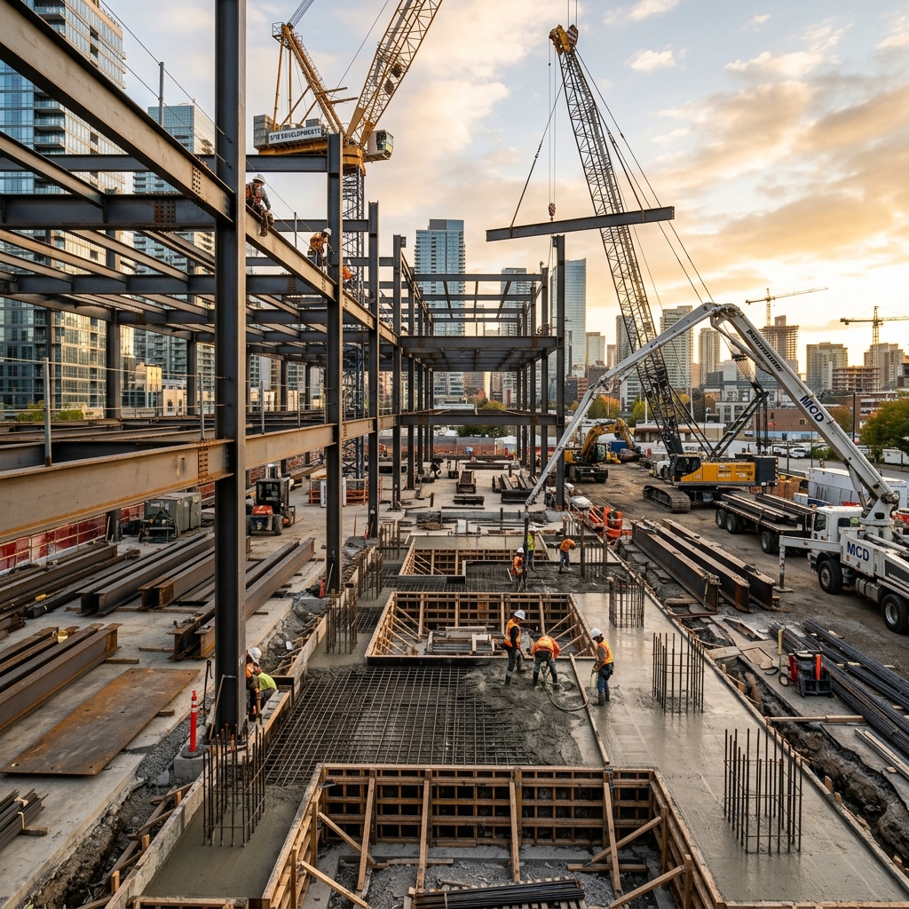 Structural Steel & Cement